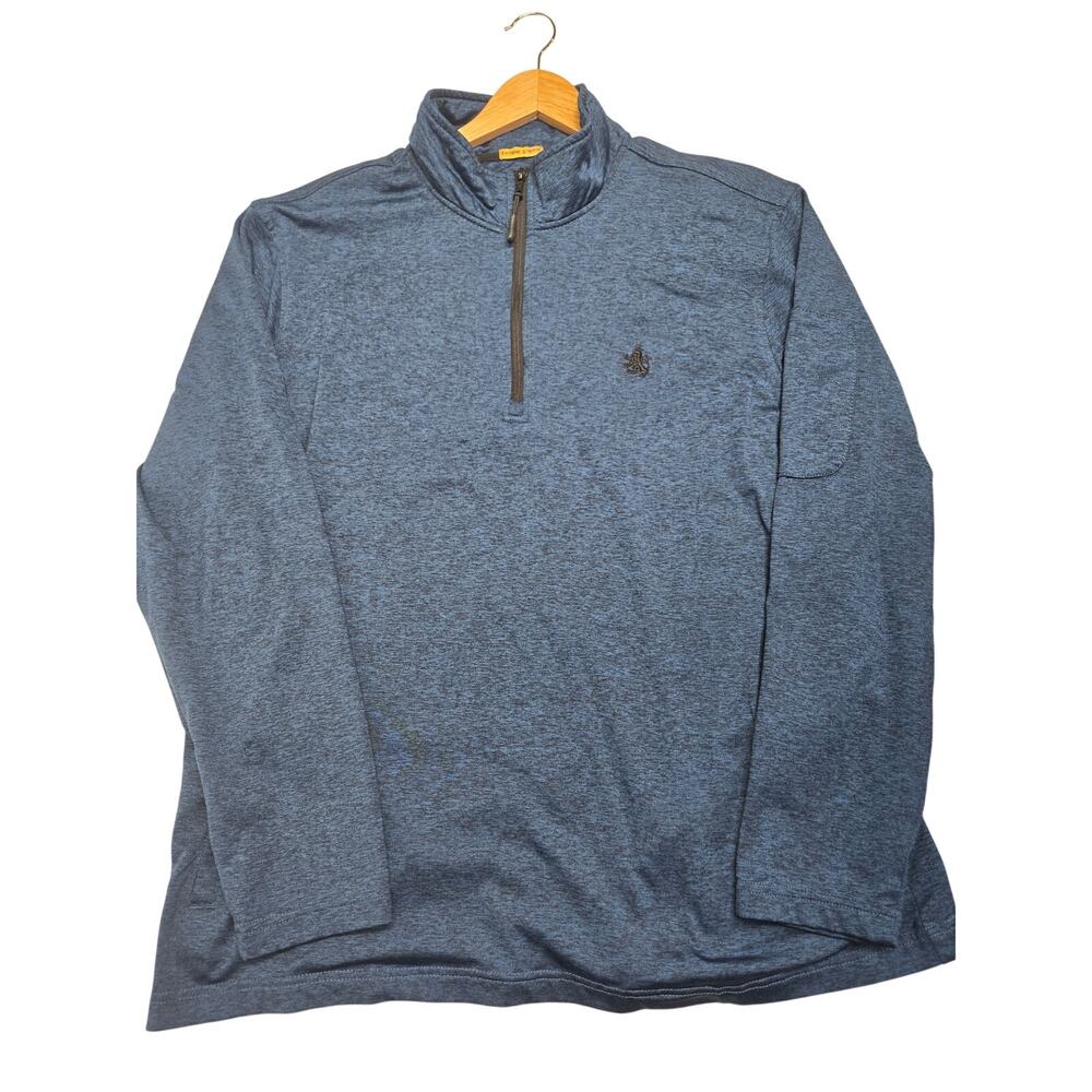 Rugby University Pullover 1/4 Zip Men's XL long sleeve Embroidered Crest